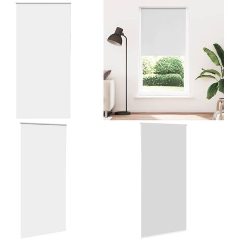 Estor Enrollable Opaco Blanco 95x230 cm Tela Ancho 90,7cm - Privacidad - Control de luz