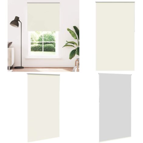 Estor Enrollable Opaco Blanco Roto 120x230cm Tela Ancho 116,6cm - Persiana opaca - Control de luz