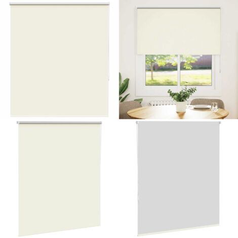 Estor Enrollable Opaco Blanco Roto 125x150cm Tela Ancho 121,6cm - Persiana opaca - Privacidad