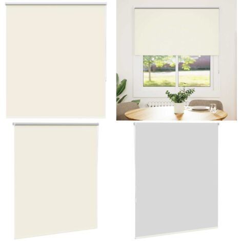 Estor Enrollable Opaco Blanco Roto 135x150cm Tela Ancho 131,6cm - Persiana opaca - Privacidad