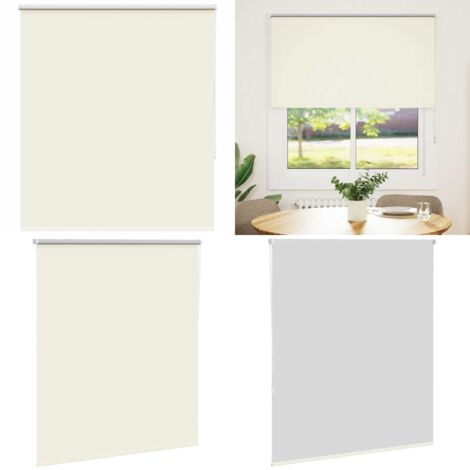 Estor Enrollable Opaco Blanco Roto 135x175cm Tela Ancho 131,6cm - Persiana opaca - Control de luz