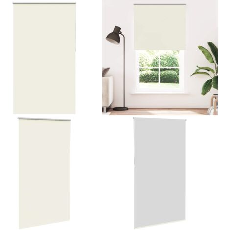 Estor Enrollable Opaco Blanco Roto 135x210cm Tela Ancho 131,6cm - Persiana opaca - Control de luz