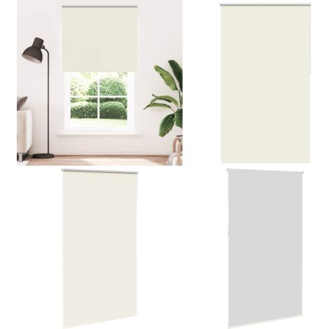 Estor Enrollable Opaco Blanco Roto 135x230cm Tela Ancho 131,6cm - Persiana opaca - Privacidad