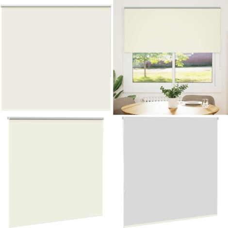 Estor Enrollable Opaco Blanco Roto 160x150cm Tela Ancho 156,6cm - Persiana opaca - Privacidad