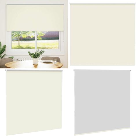 Estor Enrollable Opaco Blanco Roto 165x130cm Tela Ancho 161,6cm - Persiana opaca - Privacidad
