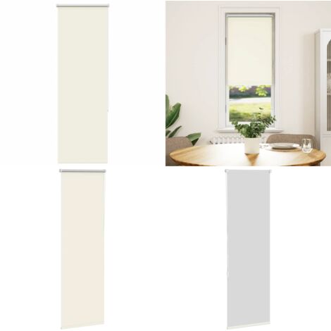 Estor Enrollable Opaco Blanco Roto 40x175cm Tela Ancho 35,7cm - Persiana opaca - Privacidad