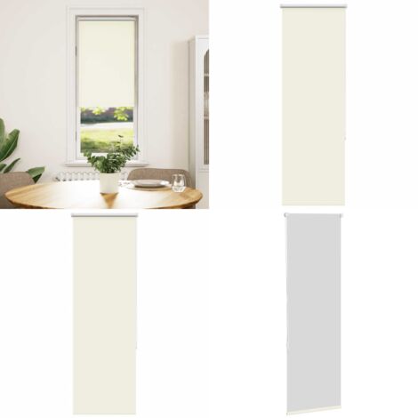 Estor Enrollable Opaco Blanco Roto 50x130cm Tela Ancho 45,7cm - Persiana opaca - Control de luz