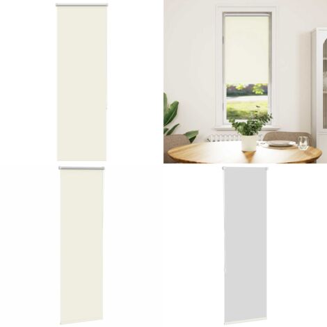 Estor Enrollable Opaco Blanco Roto 50x175cm Tela Ancho 45,7cm - Persiana opaca - Privacidad