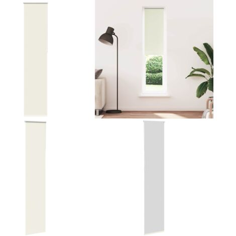 Estor Enrollable Opaco Blanco Roto 50x210cm Tela Ancho 45,7cm - Persiana opaca - Privacidad