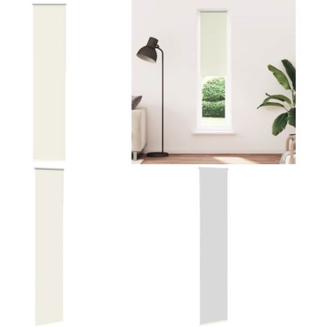 Estor Enrollable Opaco Blanco Roto 55x210cm Tela Ancho 50,7cm - Persiana opaca - Privacidad