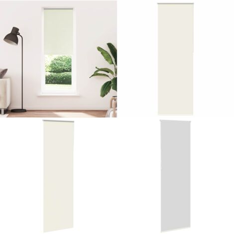 Estor Enrollable Opaco Blanco Roto 85x230cm Tela Ancho 80,7cm - Privacidad - Control de luz