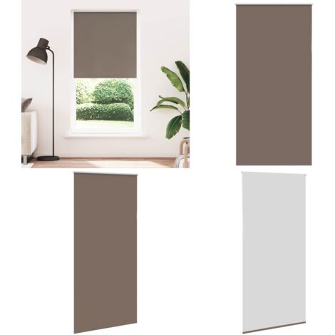 Estor Enrollable Opaco Color Café 105x230cm Tela Ancho 100,7cm - Persiana opaca - Privacidad