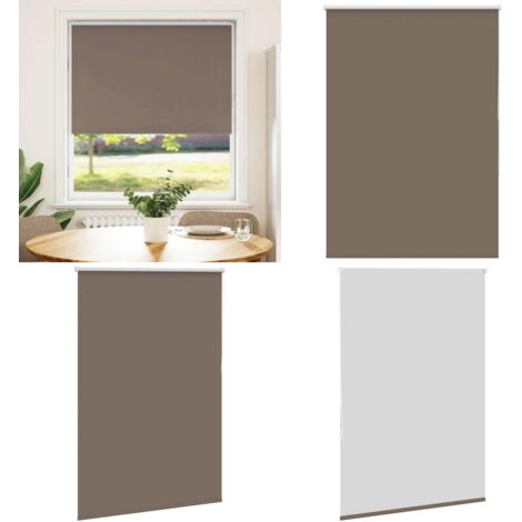 Estor Enrollable Opaco Color Café 110x150 cm Tela Ancho 105,7cm - Persiana opaca - Privacidad