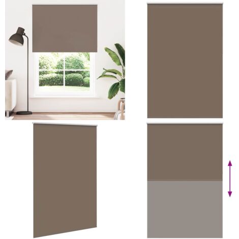 Estor Enrollable Opaco Color Café 155x230cm Tela Ancho 151,6cm - Persiana opaca - Privacidad