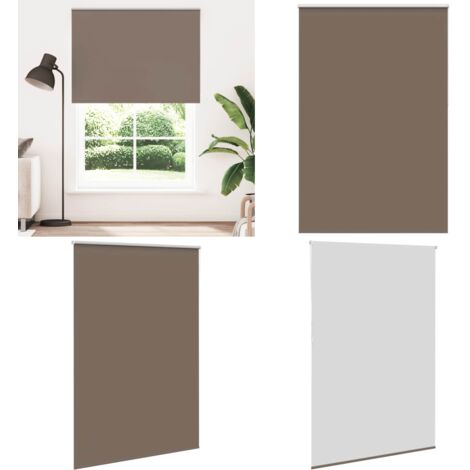Estor Enrollable Opaco Color Café 165x210cm Tela Ancho 161,6cm - Persiana opaca - Privacidad