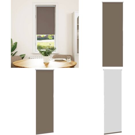 Estor Enrollable Opaco Color Café 45x175 cm Tela Ancho 40,7cm - Persiana opaca - Privacidad