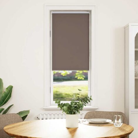 Estor Enrollable Opaco Color Café 60x175 cm Tela Ancho 55,7cm