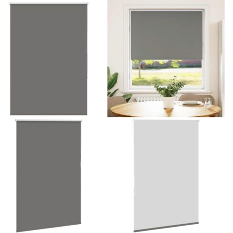 Estor Enrollable Opaco gris 100x175 cm Tela Ancho 95,7 cm - Persiana opaca - Privacidad