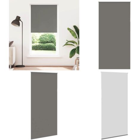 Estor Enrollable Opaco gris 100x230 cm Tela Ancho 95,7 cm - Persiana opaca - Privacidad