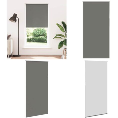 Estor Enrollable Opaco gris 110x230 cm Tela Ancho 105,7 cm - Persiana opaca - Privacidad