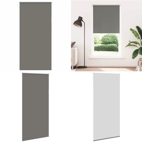 Estor Enrollable Opaco gris 115x210 cm Tela Ancho 110,7 cm - Persiana opaca - Privacidad