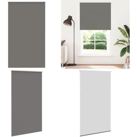 Estor Enrollable Opaco gris 125x210 cm Tela Ancho 121,6 cm - Persiana opaca - Privacidad