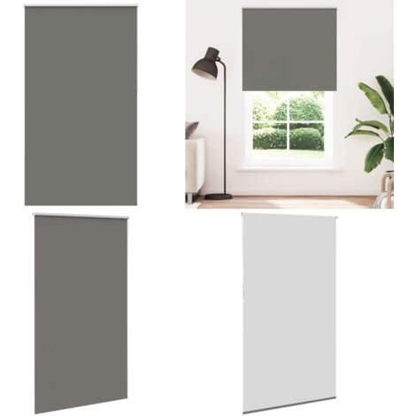Estor Enrollable Opaco gris 135x210 cm Tela Ancho 131,6 cm - Persiana opaca - Privacidad