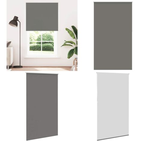 Estor Enrollable Opaco gris 145x230 cm Tela Ancho 141,6 cm - Persiana opaca - Privacidad