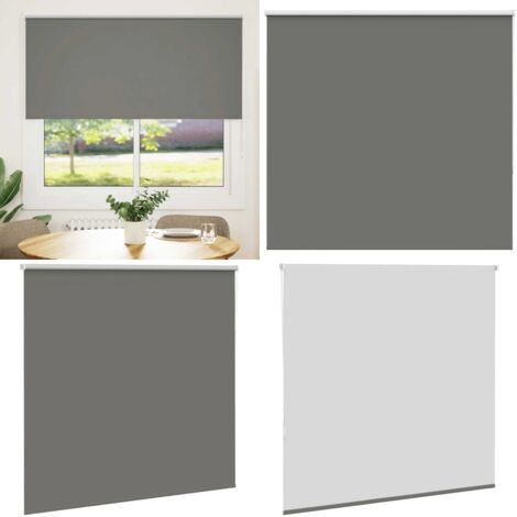 Estor Enrollable Opaco gris 165x130 cm Tela Ancho 161,6 cm - Persiana opaca - Privacidad