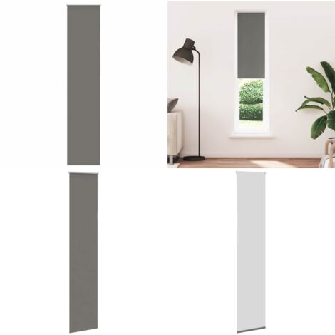 Estor Enrollable Opaco gris 55x210 cm Tela Ancho 50,7 cm - Privacidad - Control de luz