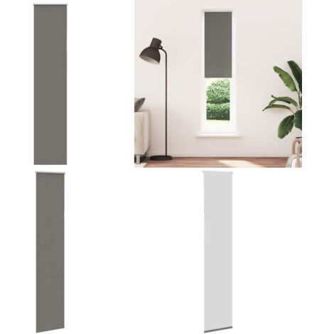 Estor Enrollable Opaco gris 55x210 cm Tela Ancho 55,7 cm - Persiana opaca - Privacidad