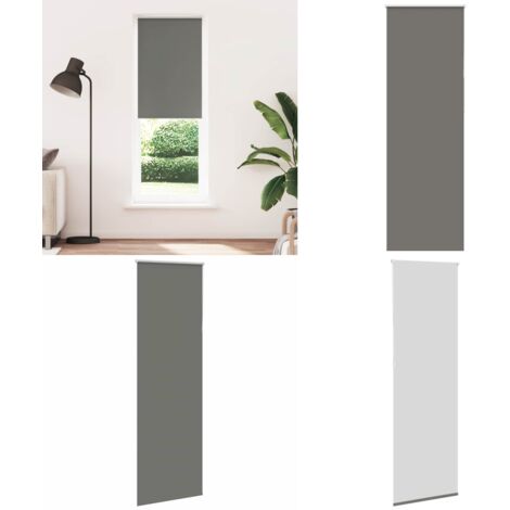 Estor Enrollable Opaco gris 70x230 cm Tela Ancho 65,7 cm - Privacidad - Control de luz