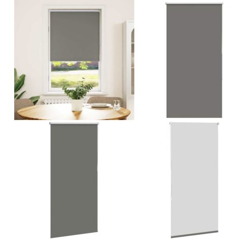 Estor Enrollable Opaco gris 75x150 cm Tela Ancho 70,7 cm - Privacidad - Control de luz