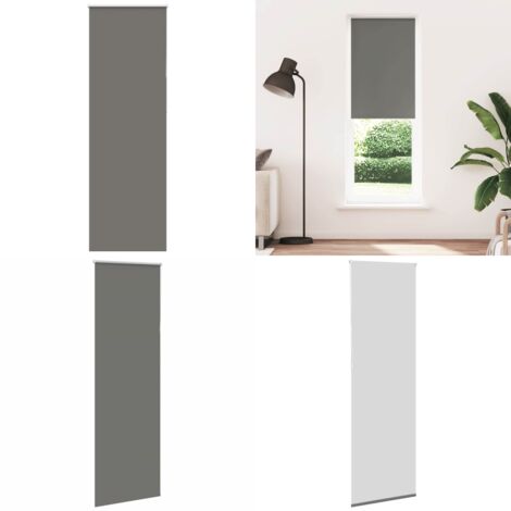 Estor Enrollable Opaco gris 75x210 cm Tela Ancho 70,7 cm - Privacidad - Control de luz