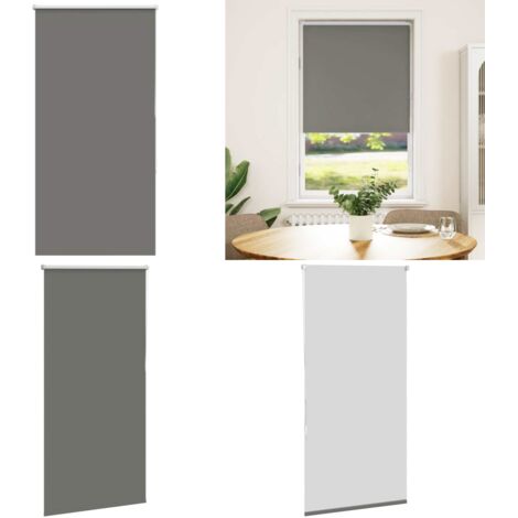 Estor Enrollable Opaco gris 85x175 cm Tela Ancho 80,7 cm - Persiana opaca - Privacidad