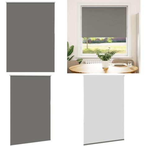 Estor Enrollable Opaco gris 90x175 cm Tela Ancho 85,7 cm - Persiana opaca - Privacidad