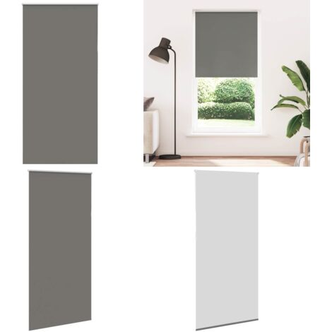 Estor Enrollable Opaco gris 90x210 cm Tela Ancho 85,7 cm - Persiana opaca - Privacidad