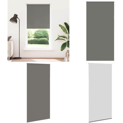 Estor Enrollable Opaco gris 90x230 cm Tela Ancho 85,7 cm - Privacidad - Control de luz