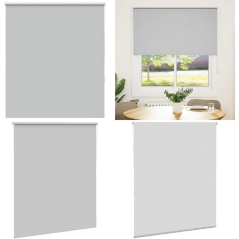 Estor Enrollable Opaco gris claro 125x130 cm Tela Ancho 121,6cm - Privacidad - Control de luz