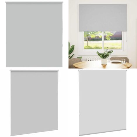 Estor Enrollable Opaco gris claro 125x150 cm Tela Ancho 121,6cm - Privacidad - Control de luz