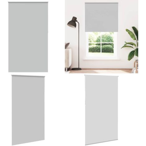 Estor Enrollable Opaco gris claro 135x210 cm Tela Ancho 131,6cm - Persiana opaca - Privacidad