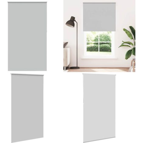 Estor Enrollable Opaco gris claro 135x230cm Tela Ancho 131,6cm - Persiana opaca - Privacidad