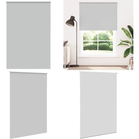 Estor Enrollable Opaco gris claro 145x210 cm Tela Ancho 141,6cm - Persiana opaca - Privacidad