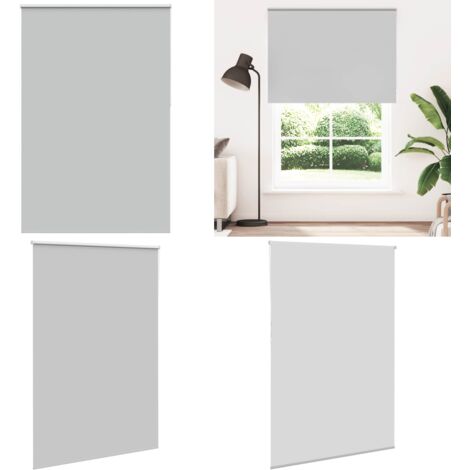 Estor Enrollable Opaco gris claro 160x230cm Tela Ancho 156,6cm - Persiana opaca - Control de luz