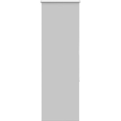 Estor Enrollable Opaco gris claro 40x130 cm Tela Ancho 35,7 cm