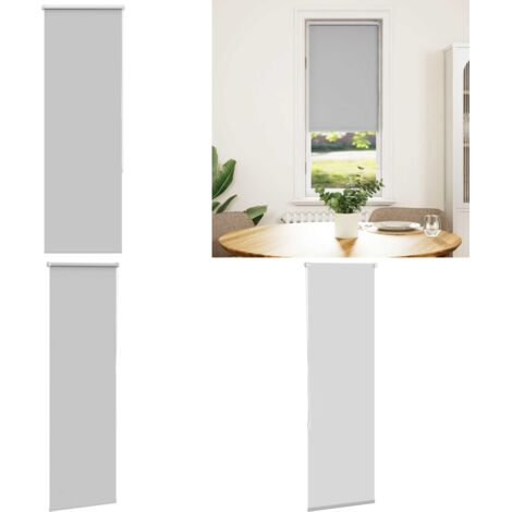 Estor Enrollable Opaco gris claro 40x150 cm Tela Ancho 35,7 cm - Privacidad - Control de luz