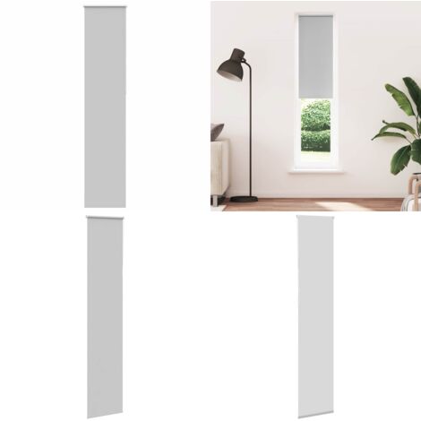 Estor Enrollable Opaco gris claro 50x210 cm Tela Ancho 45,7 cm - Privacidad - Control de luz