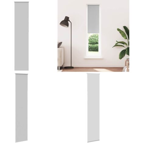 Estor Enrollable Opaco gris claro 55x210 cm Tela Ancho 50,7 cm - Privacidad - Control de luz