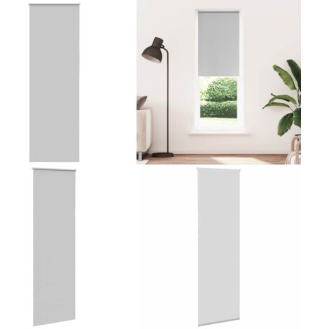 Estor Enrollable Opaco gris claro 65x210 cm Tela Ancho 60,7 cm - Persiana opaca - Privacidad