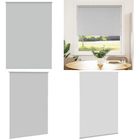 Estor Enrollable Opaco gris claro 95x150 cm Tela Ancho 90,7 cm - Persiana opaca - Privacidad
